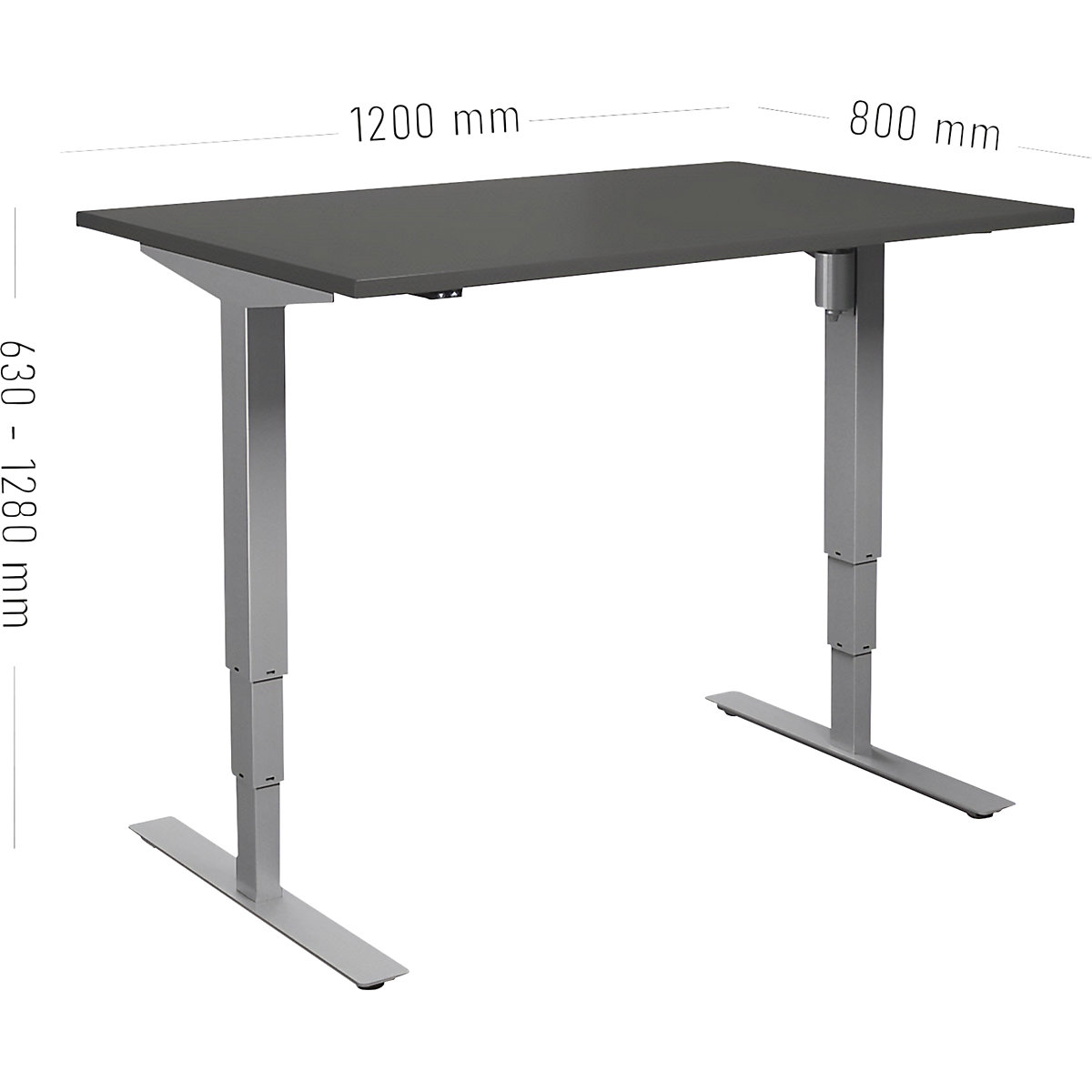 Birou Atlanta, înălțime reglabilă electric (Imagine produs 2)-1