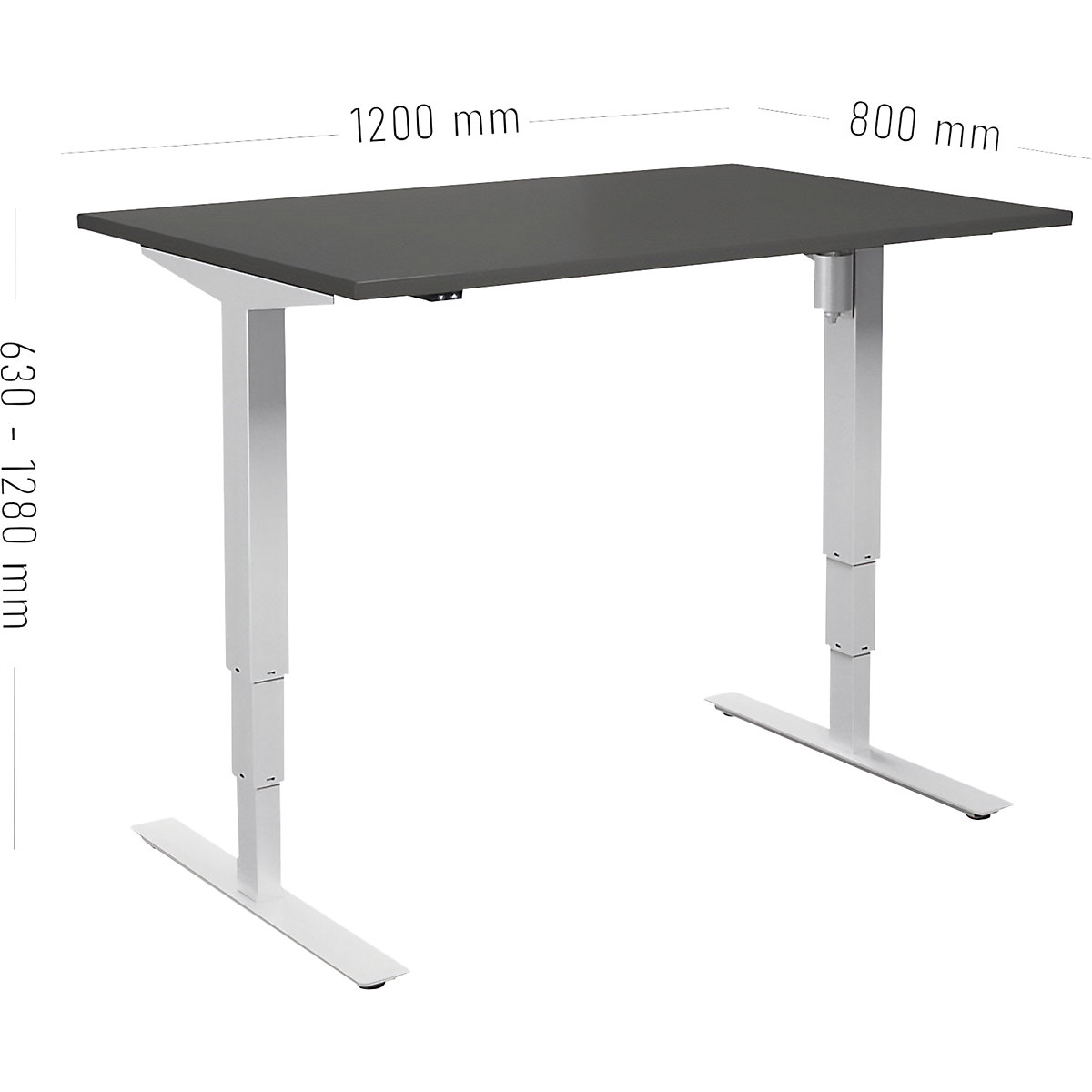 Birou Atlanta, înălțime reglabilă electric (Imagine produs 2)-1