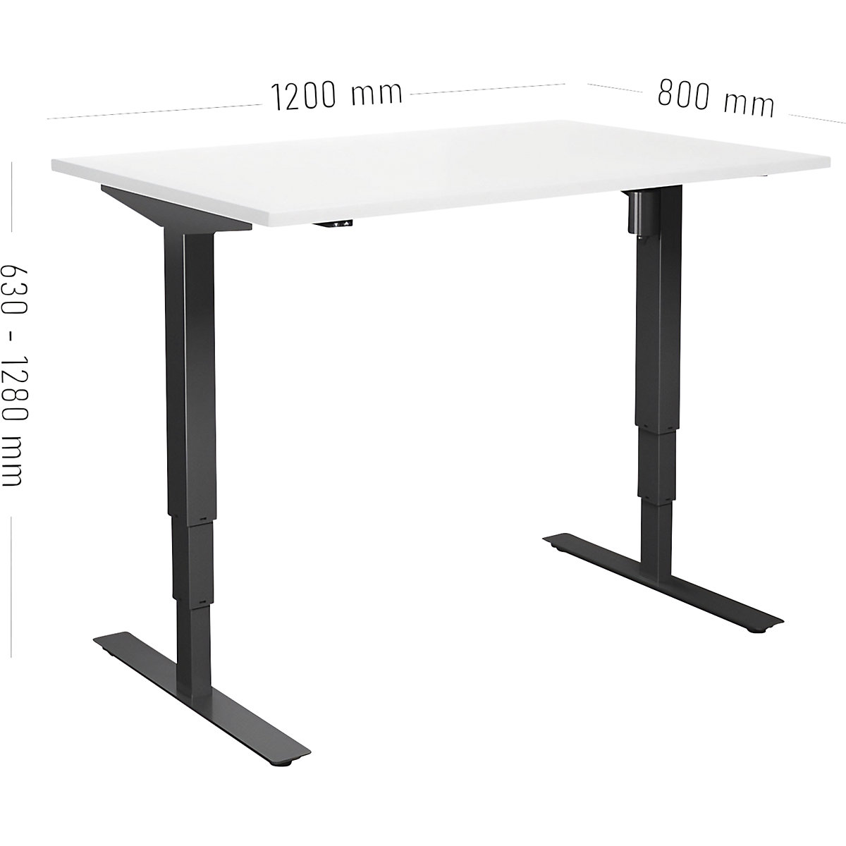 Birou Atlanta, înălțime reglabilă electric (Imagine produs 2)-1