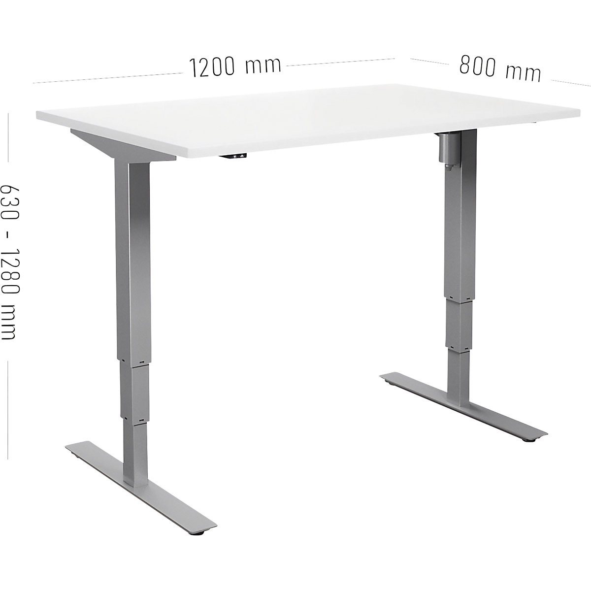 Birou Atlanta, înălțime reglabilă electric (Imagine produs 2)-1