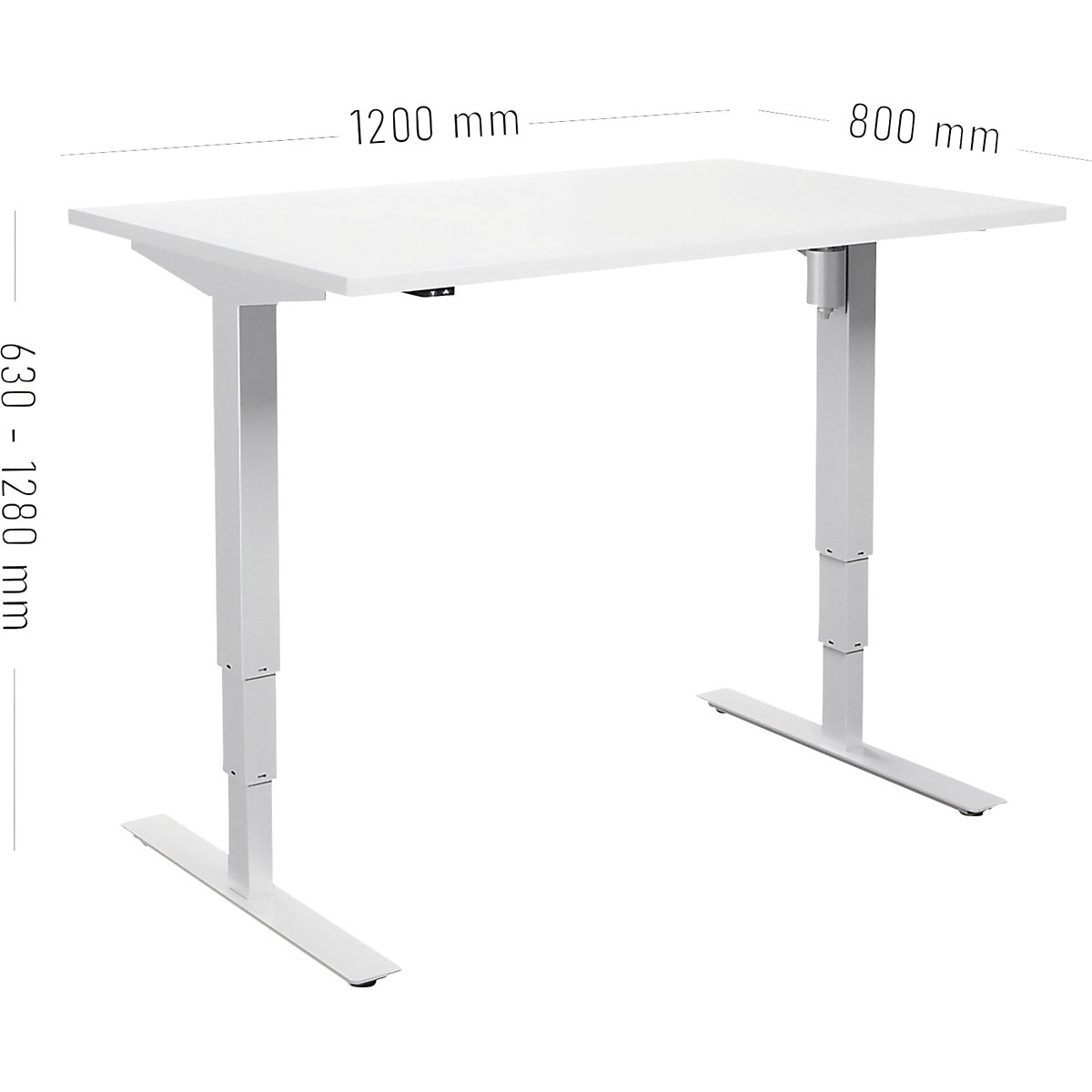 Birou Atlanta, înălțime reglabilă electric (Imagine produs 2)-1