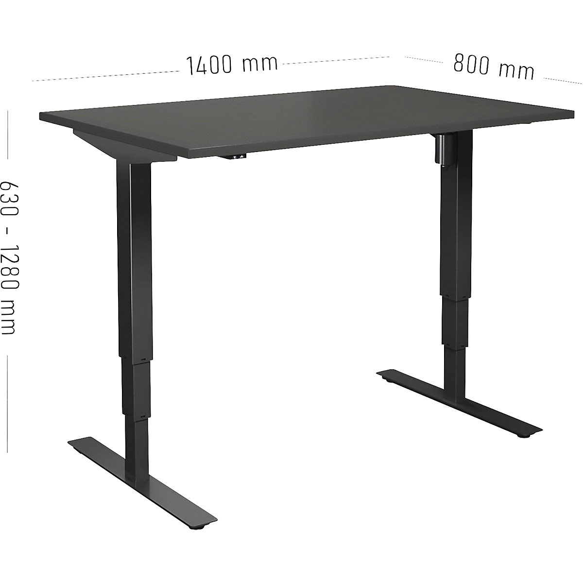 Birou Atlanta, înălțime reglabilă electric (Imagine produs 2)-1