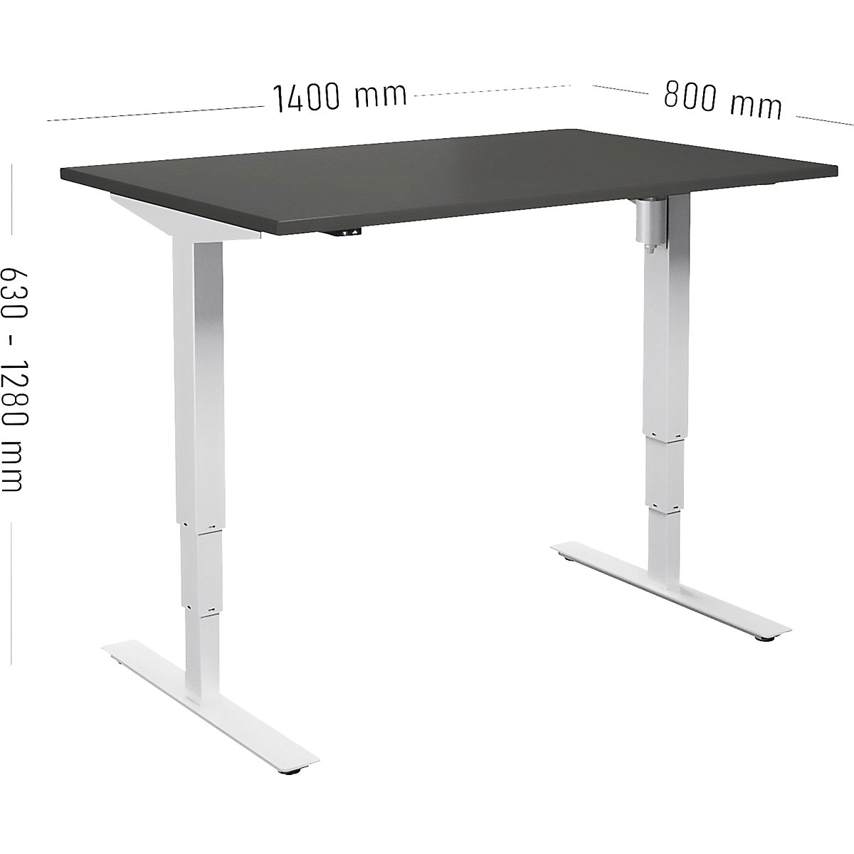 Birou Atlanta, înălțime reglabilă electric (Imagine produs 2)-1