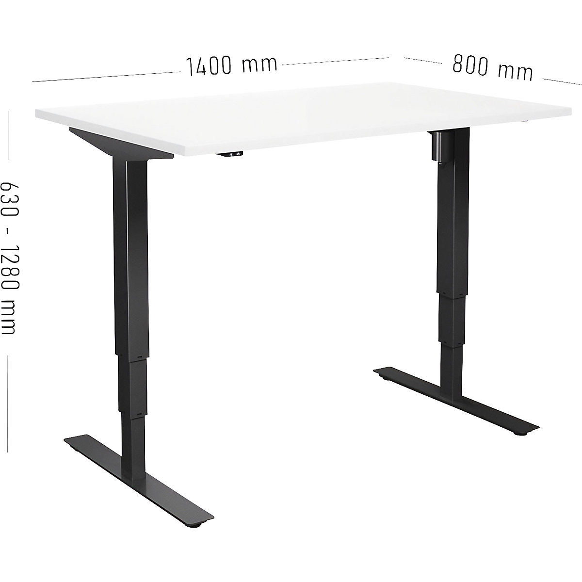 Birou Atlanta, înălțime reglabilă electric (Imagine produs 2)-1