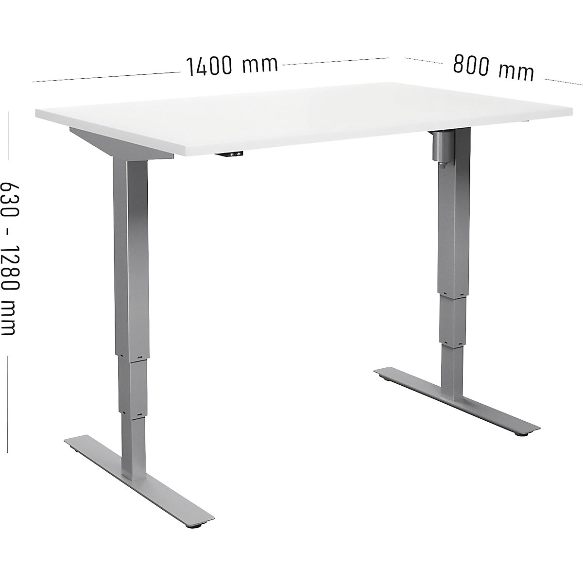 Birou Atlanta, înălțime reglabilă electric (Imagine produs 2)-1