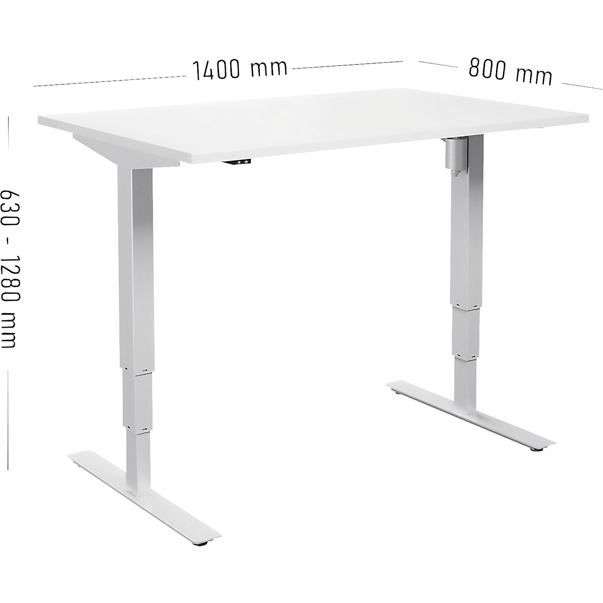 Birou Atlanta, înălțime reglabilă electric (Imagine produs 2)-1