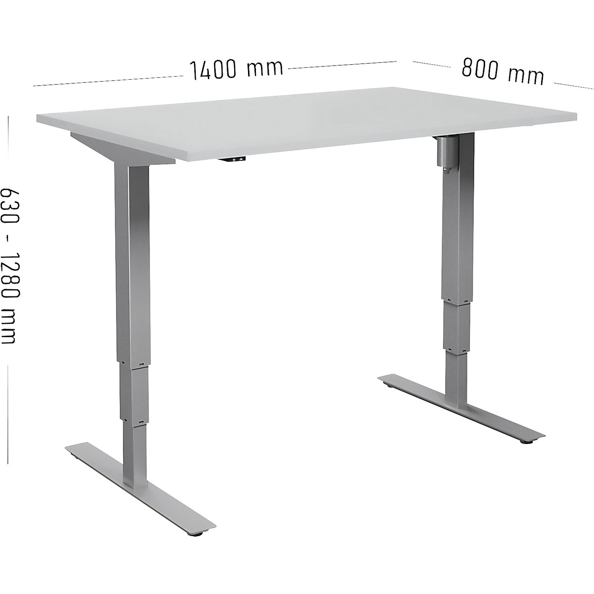 Birou Atlanta, înălțime reglabilă electric (Imagine produs 2)-1