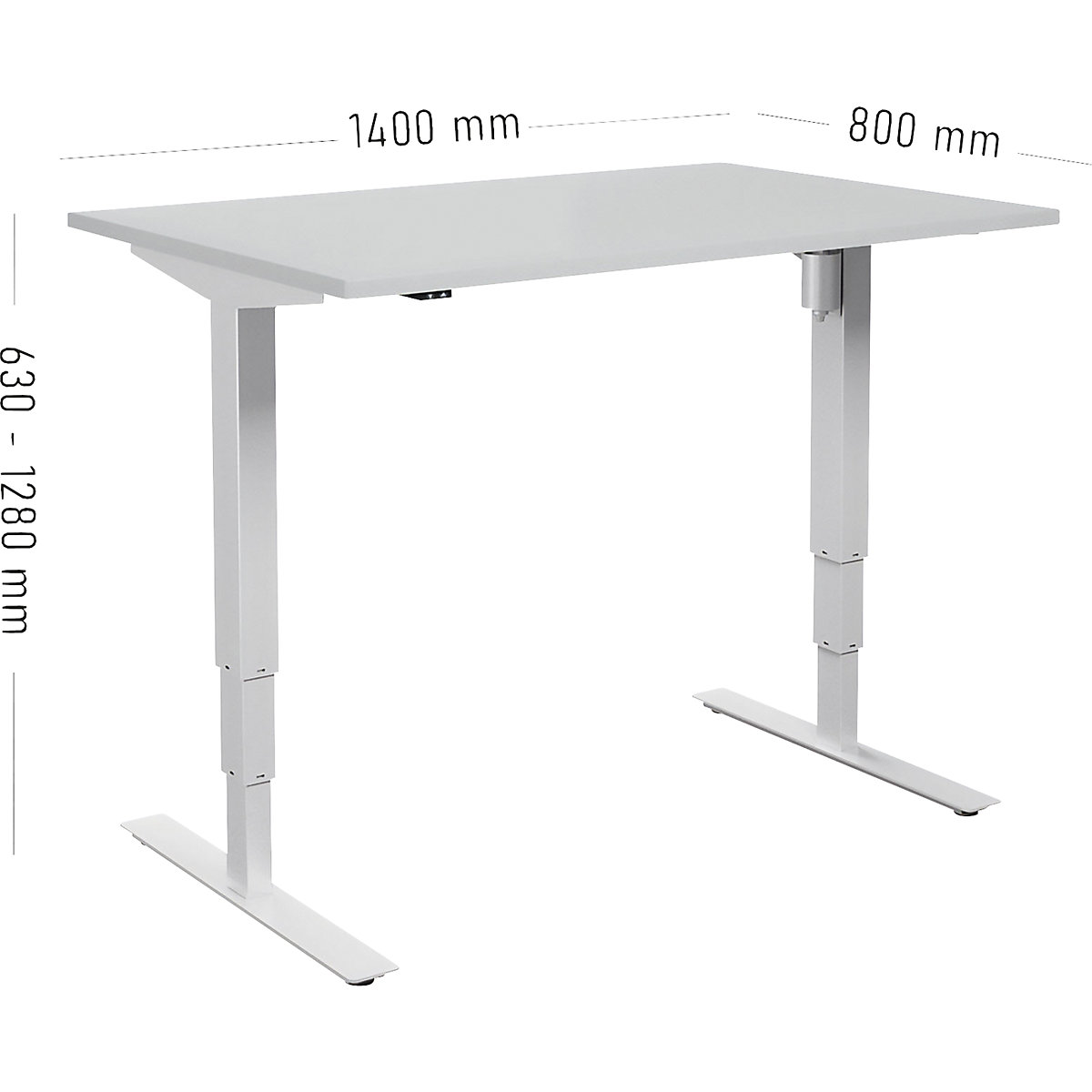Birou Atlanta, înălțime reglabilă electric (Imagine produs 2)-1