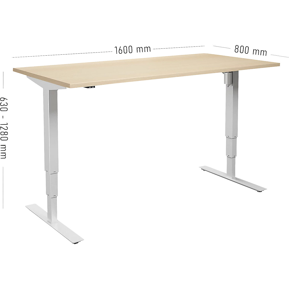 Birou Atlanta, înălțime reglabilă electric (Imagine produs 2)-1