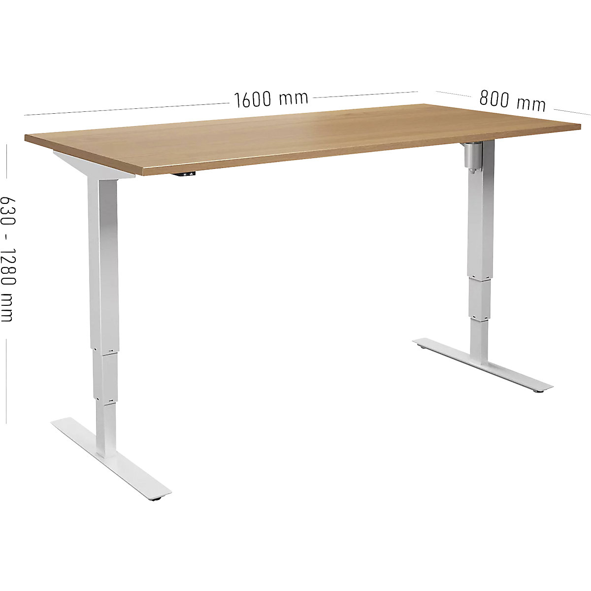 Birou Atlanta, înălțime reglabilă electric (Imagine produs 2)-1