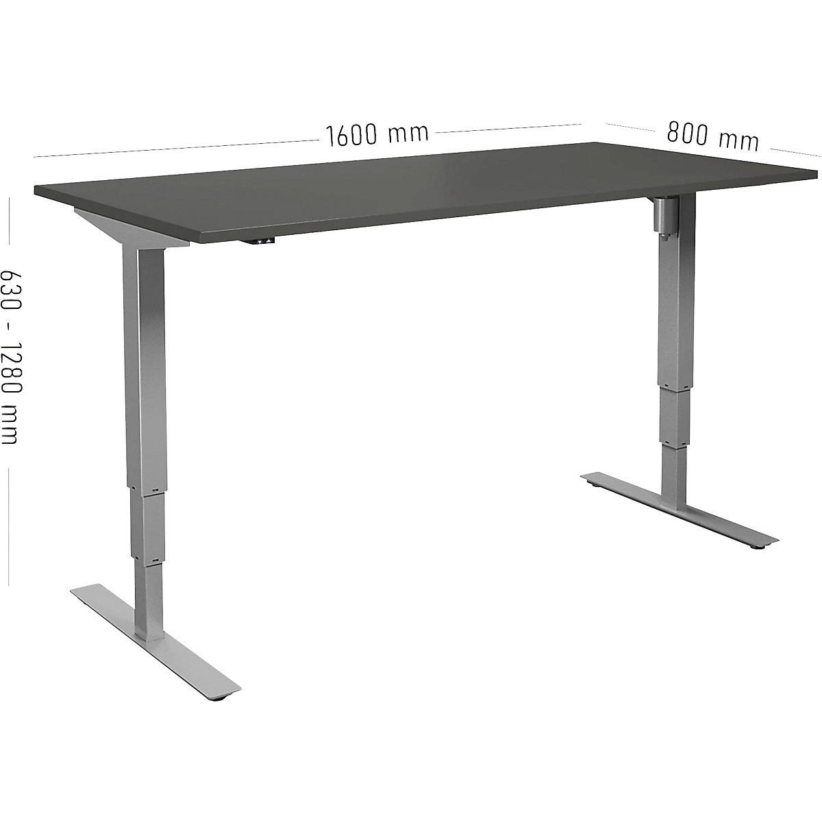 Birou Atlanta, înălțime reglabilă electric (Imagine produs 2)-1