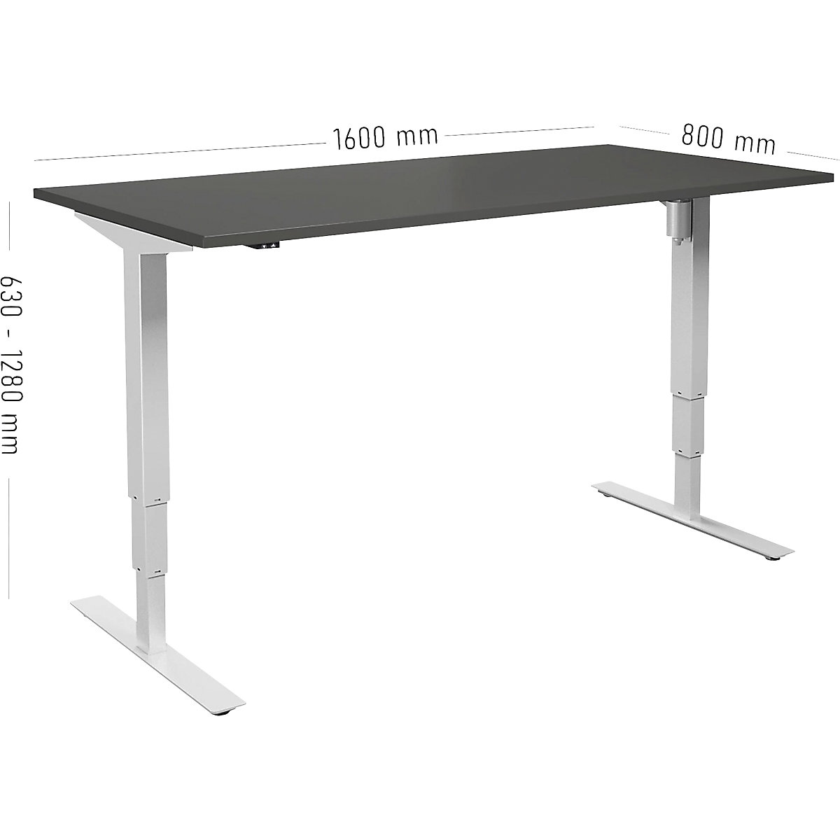 Birou Atlanta, înălțime reglabilă electric (Imagine produs 2)-1