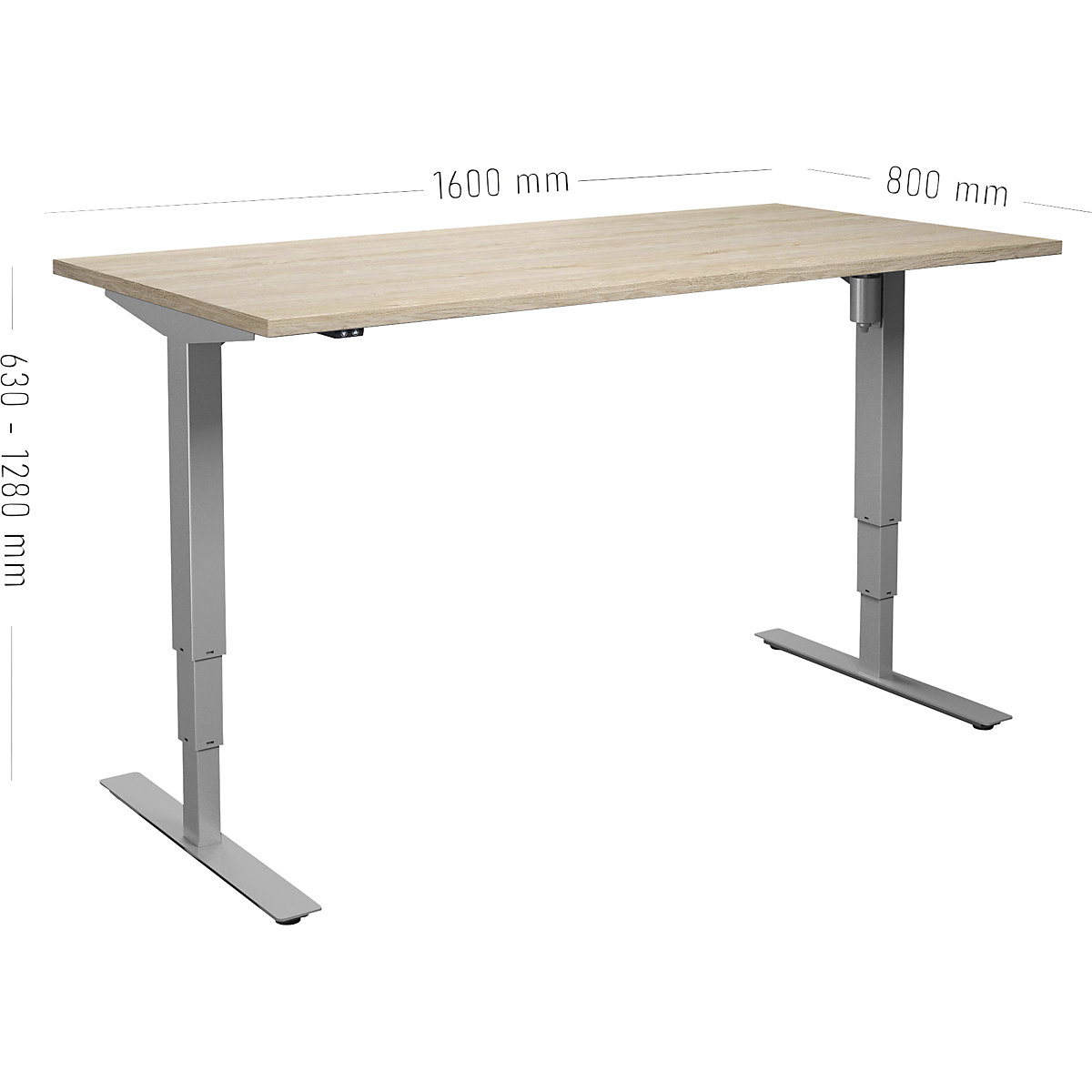 Birou Atlanta, înălțime reglabilă electric (Imagine produs 2)-1