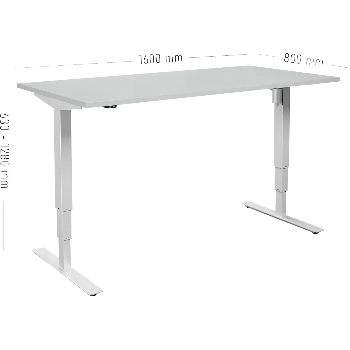 Birou Atlanta, înălțime reglabilă electric (Imagine produs 8)-7