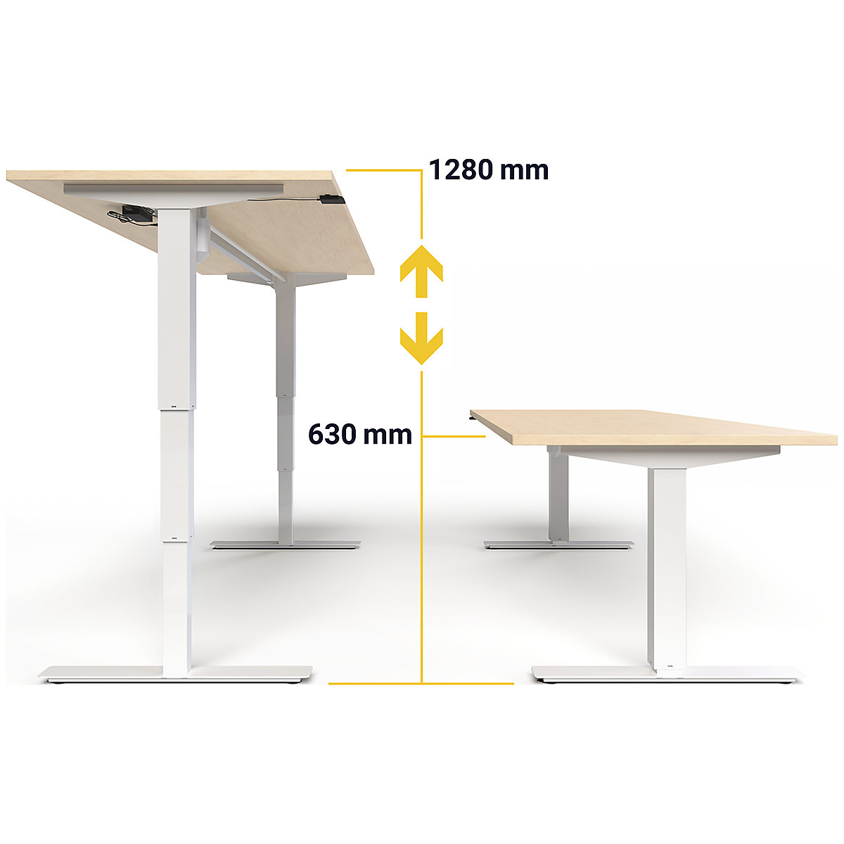 Birou Atlanta, înălțime reglabilă electric (Imagine produs 4)-3