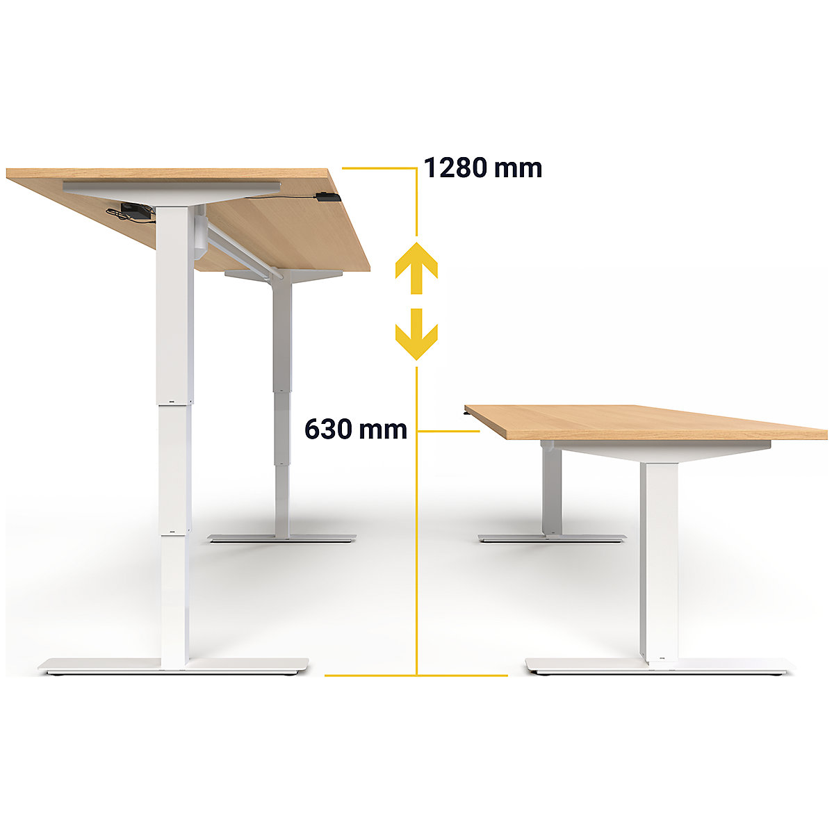 Birou Atlanta, înălțime reglabilă electric (Imagine produs 5)-4