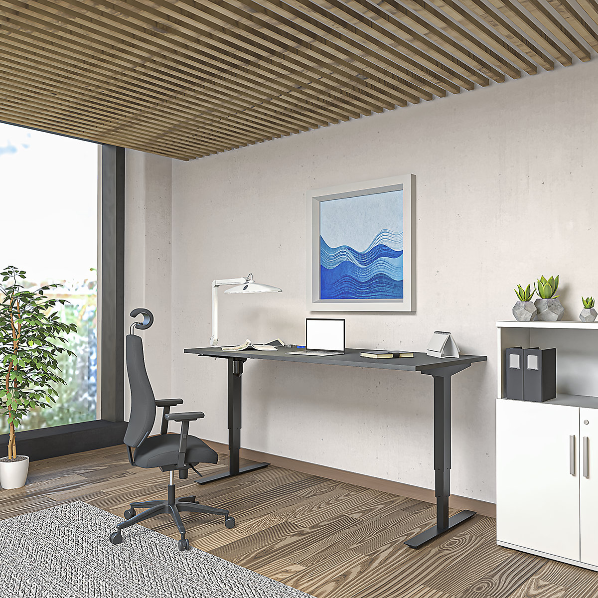 Birou Atlanta, înălțime reglabilă electric (Imagine produs 6)-5