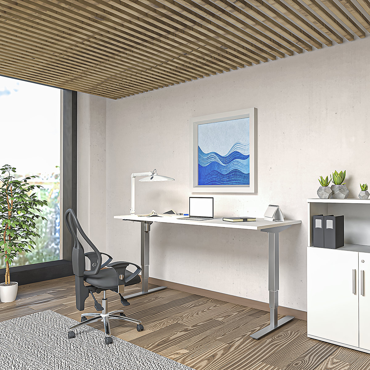 Birou Atlanta, înălțime reglabilă electric (Imagine produs 6)-5