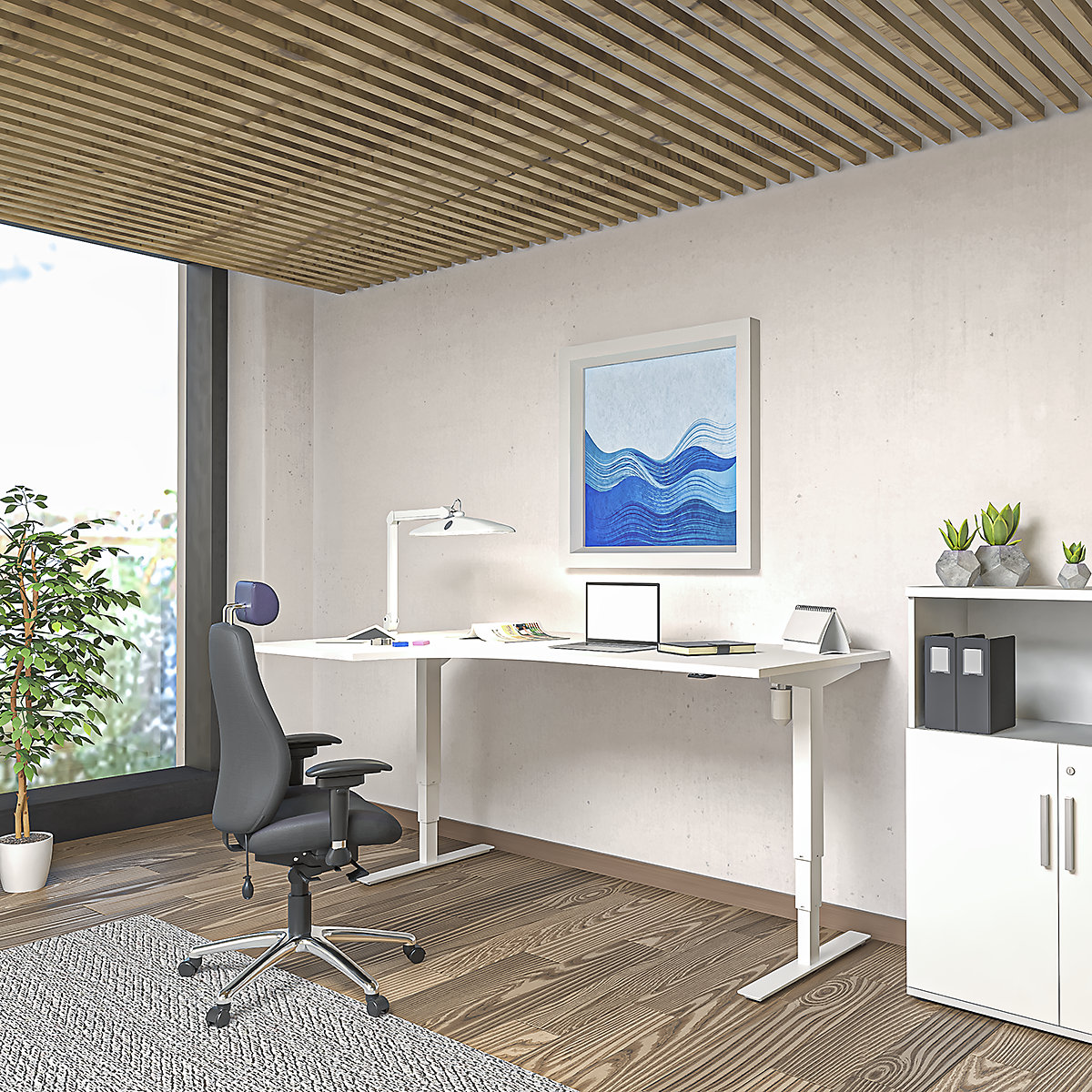 Birou Atlanta, înălțime reglabilă electric (Imagine produs 6)-5