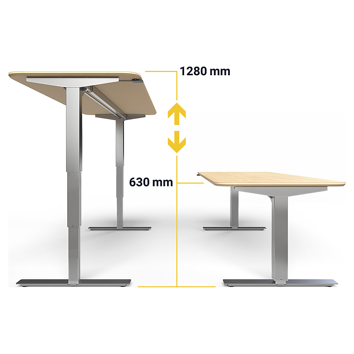 Birou Atlanta Trend, înălțime reglabilă electric (Imagine produs 5)-4