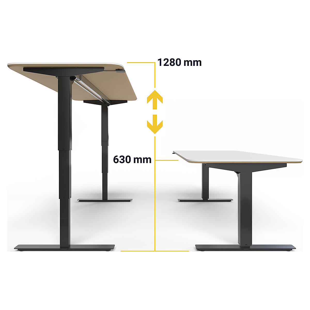 Birou Atlanta Trend, înălțime reglabilă electric (Imagine produs 5)-4