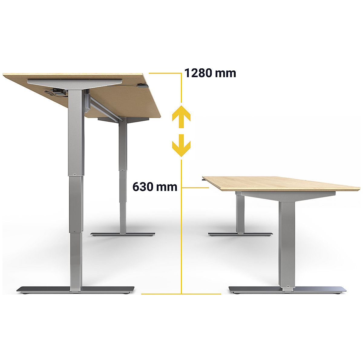 Birou Atlanta Trend, înălțime reglabilă electric (Imagine produs 5)-4