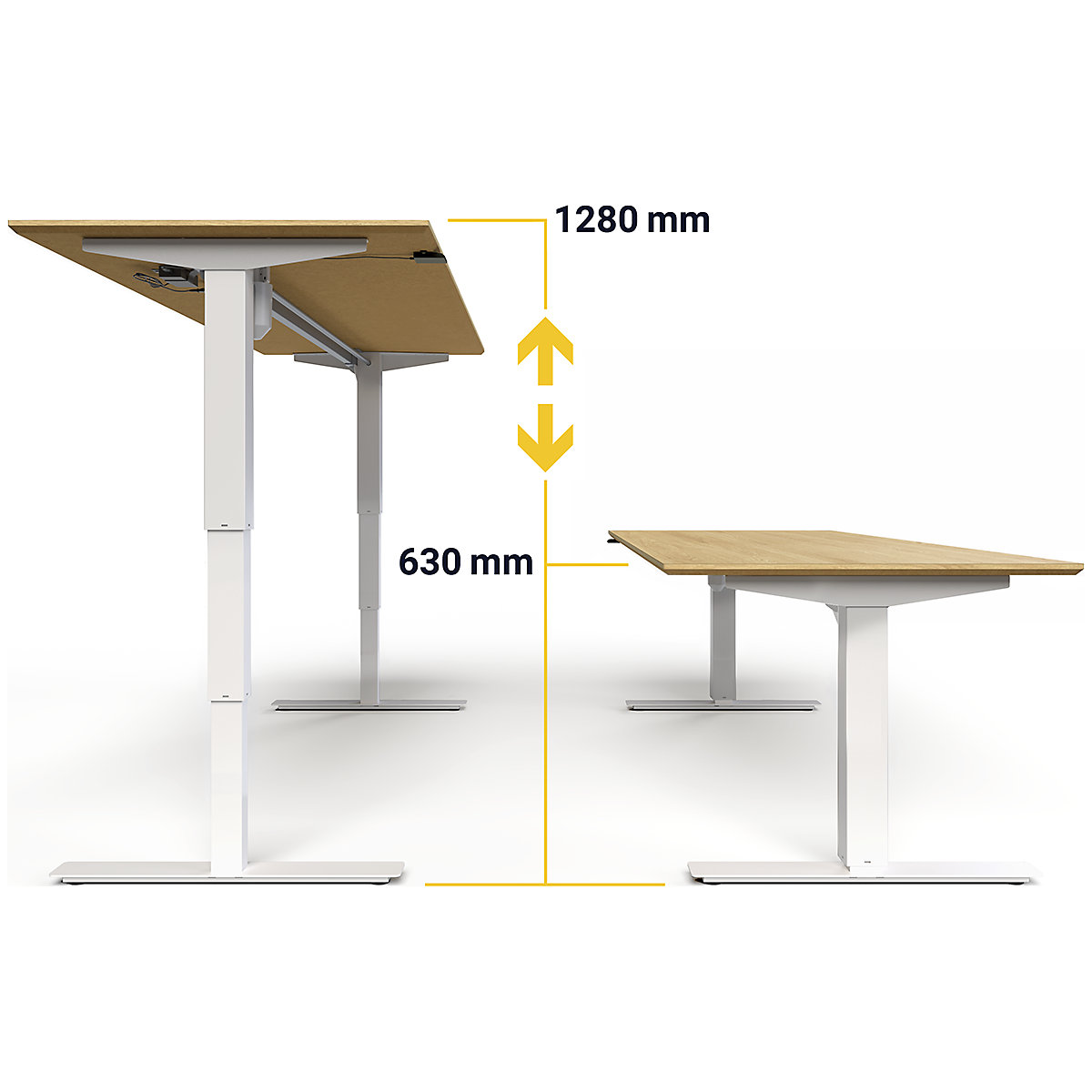 Birou Atlanta Trend, înălțime reglabilă electric (Imagine produs 5)-4