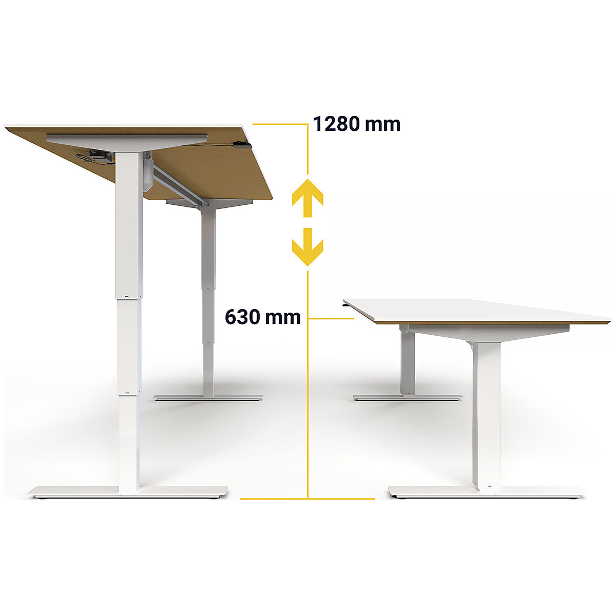Birou Atlanta Trend, înălțime reglabilă electric (Imagine produs 5)-4