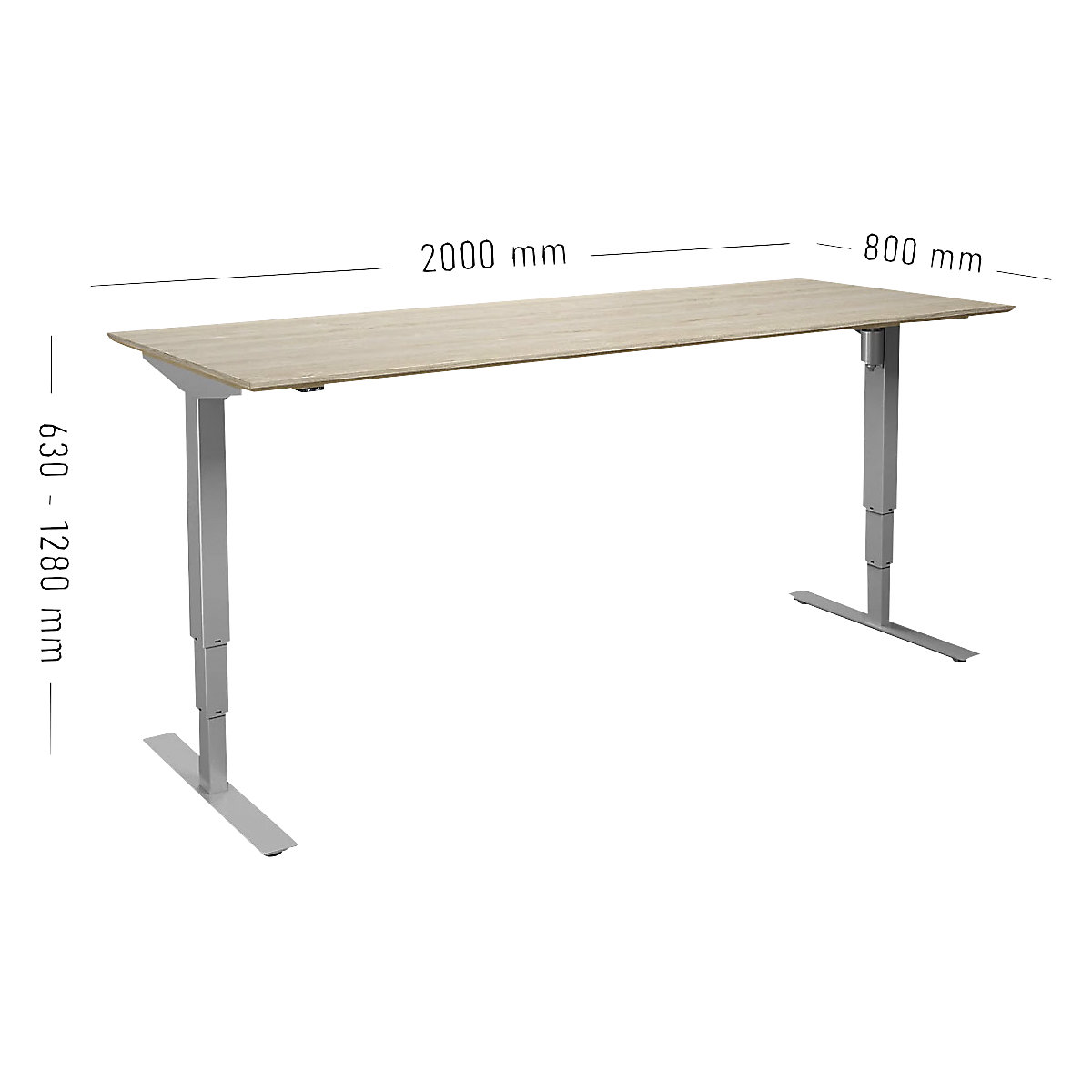 Birou Atlanta Trend, înălțime reglabilă electric (Imagine produs 2)-1