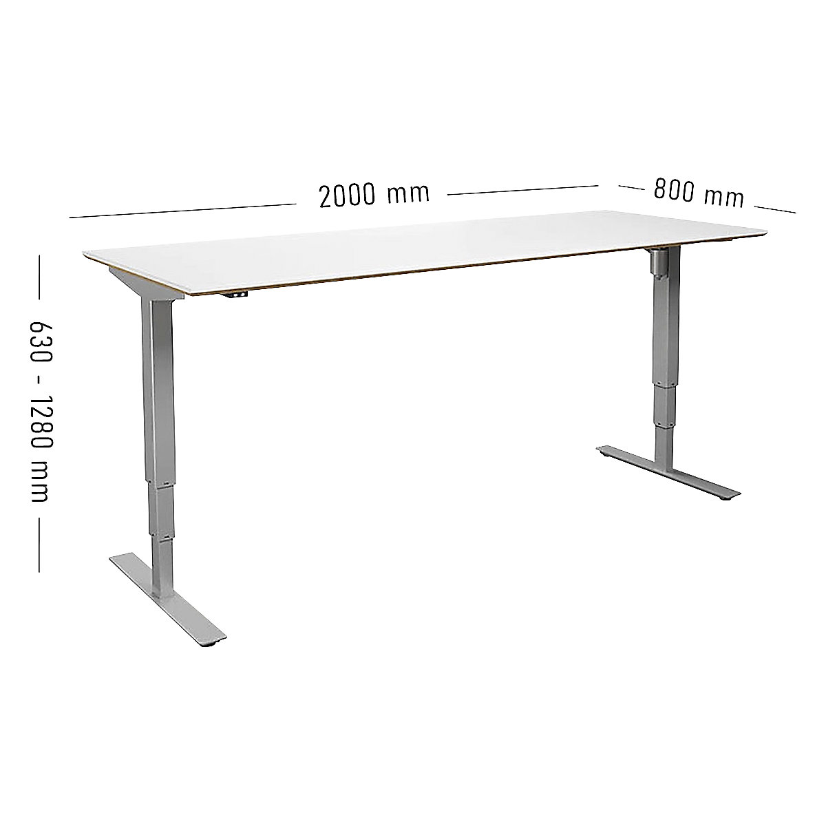 Birou Atlanta Trend, înălțime reglabilă electric (Imagine produs 2)-1