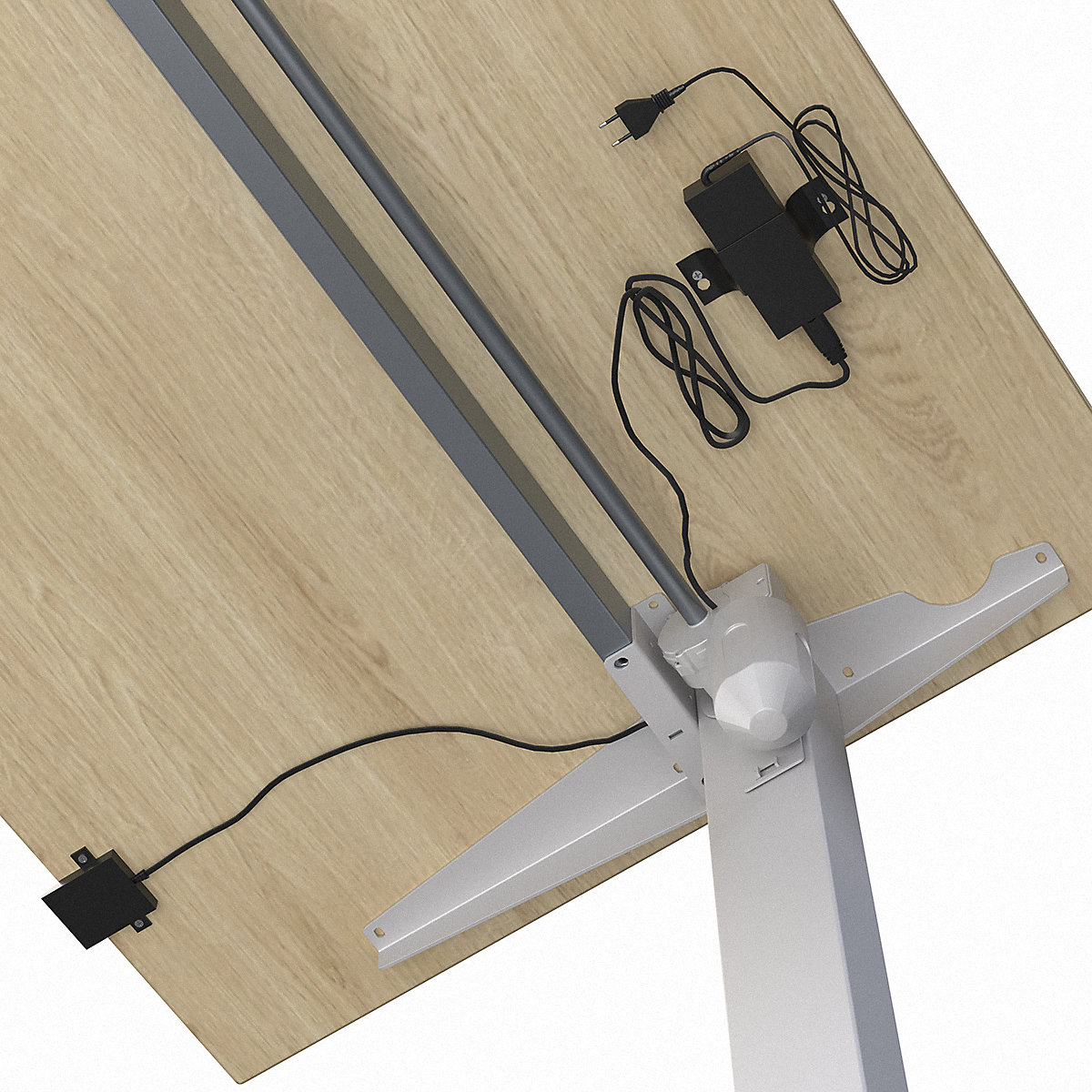 Birou Venla, înălțime reglabilă electric – eurokraft basic (Imagine produs 9)-8