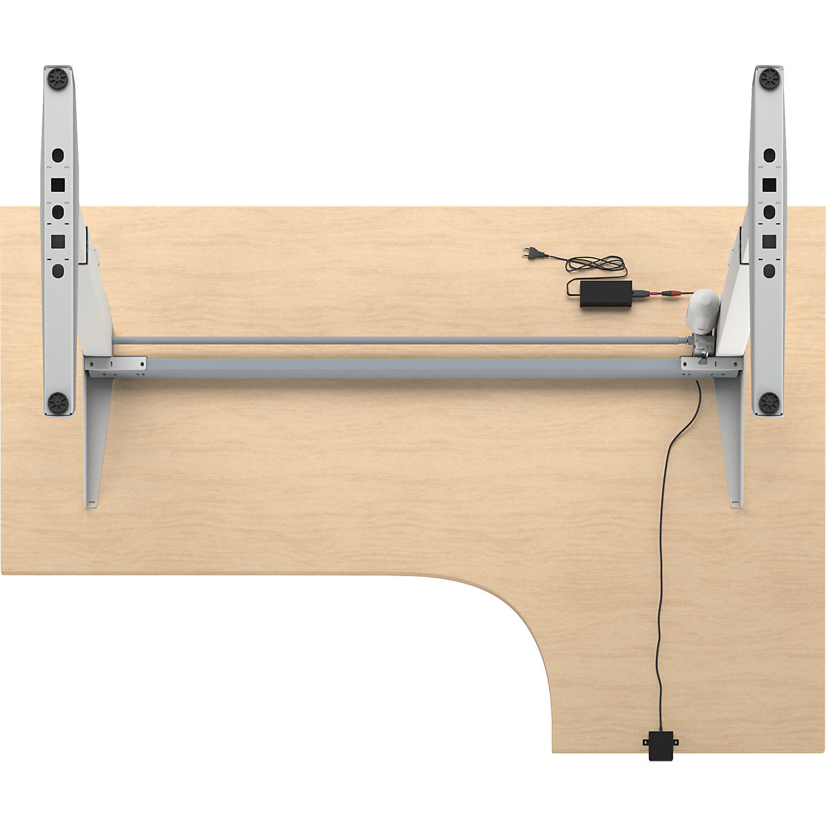 Birou Venla, înălțime reglabilă electric – eurokraft basic (Imagine produs 3)-2