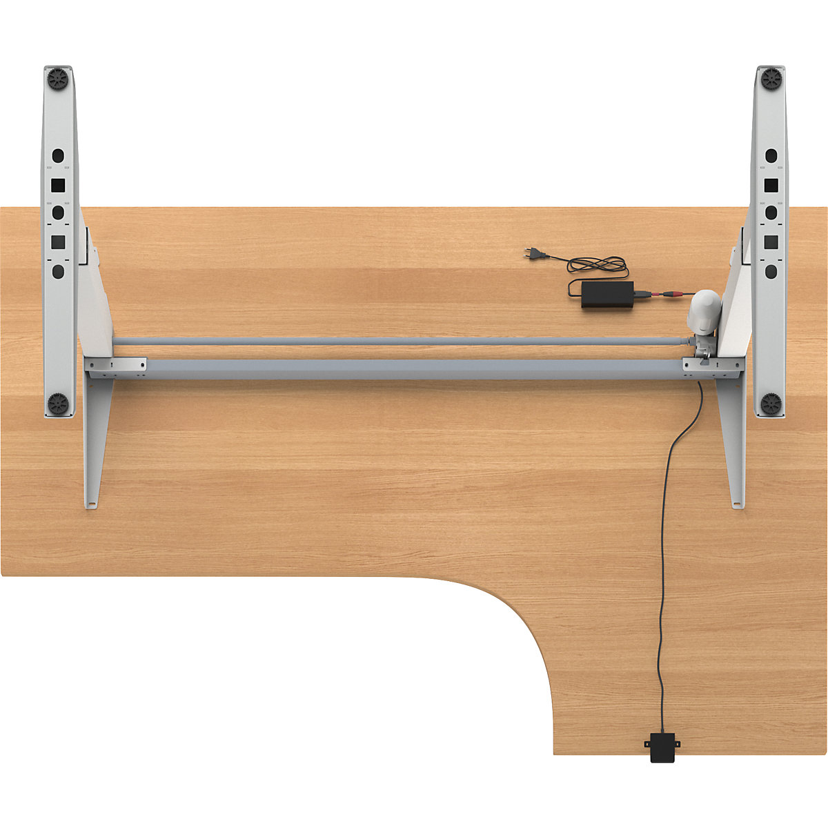 Birou Venla, înălțime reglabilă electric – eurokraft basic (Imagine produs 3)-2