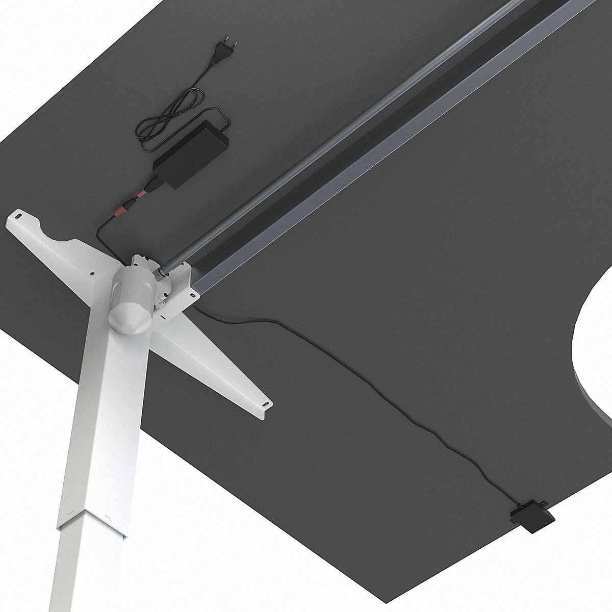 Birou Venla, înălțime reglabilă electric – eurokraft basic (Imagine produs 7)-6