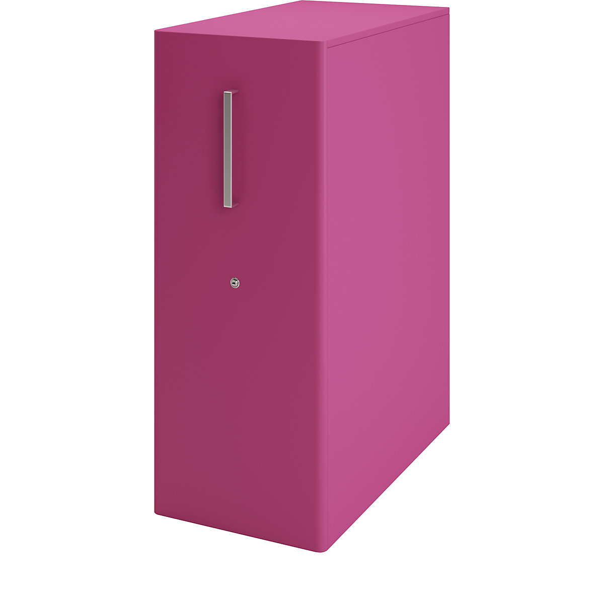 Mobilier auxiliar Tower™ 4, cu blat – BISLEY, în partea dreaptă, 4 polițe, fucsia-14