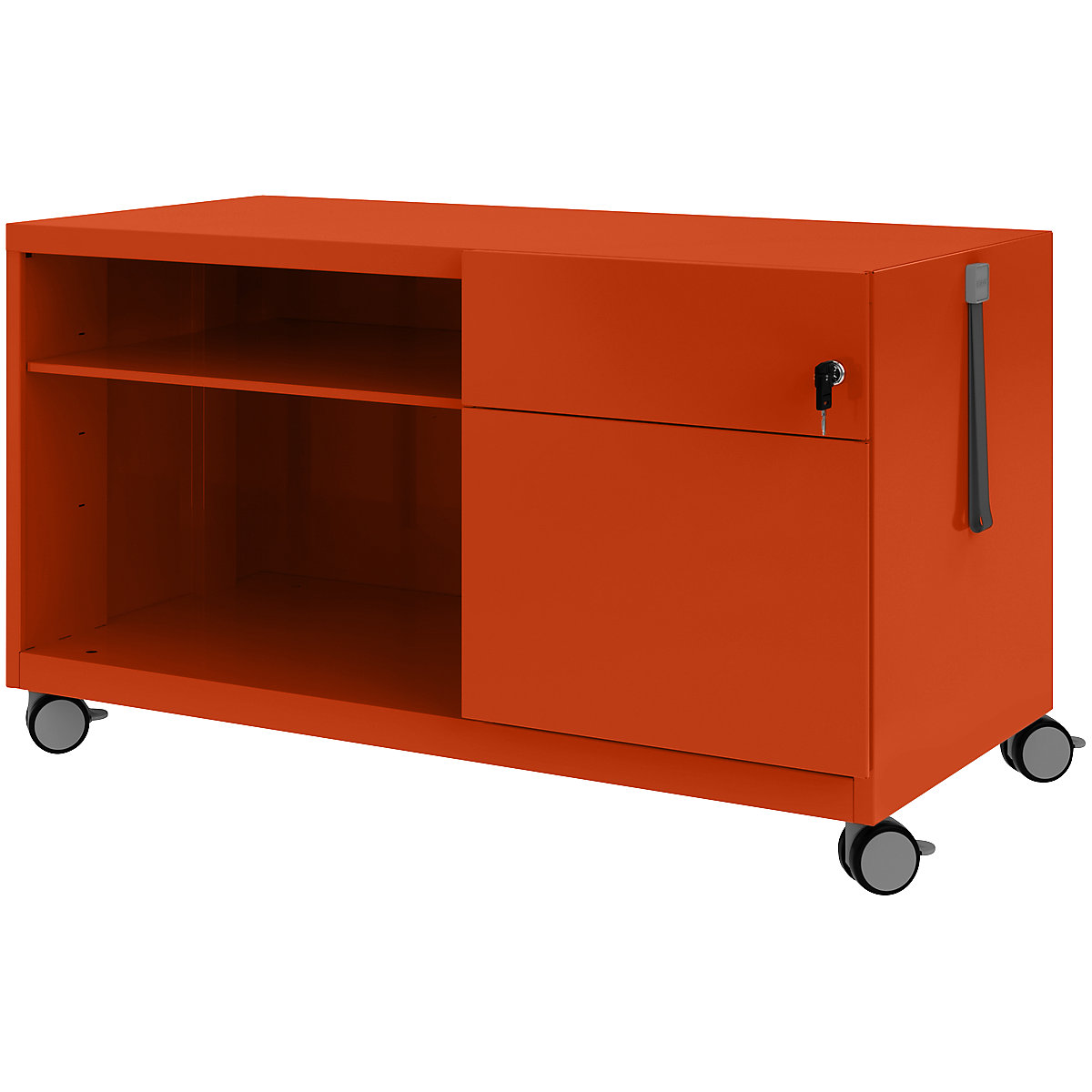 Note™ CADDY, î. x lăț. x ad. 563 x 1000 x 490 mm – BISLEY, dreapta 1 sertar universal și pentru registratură suspendată, sevilla