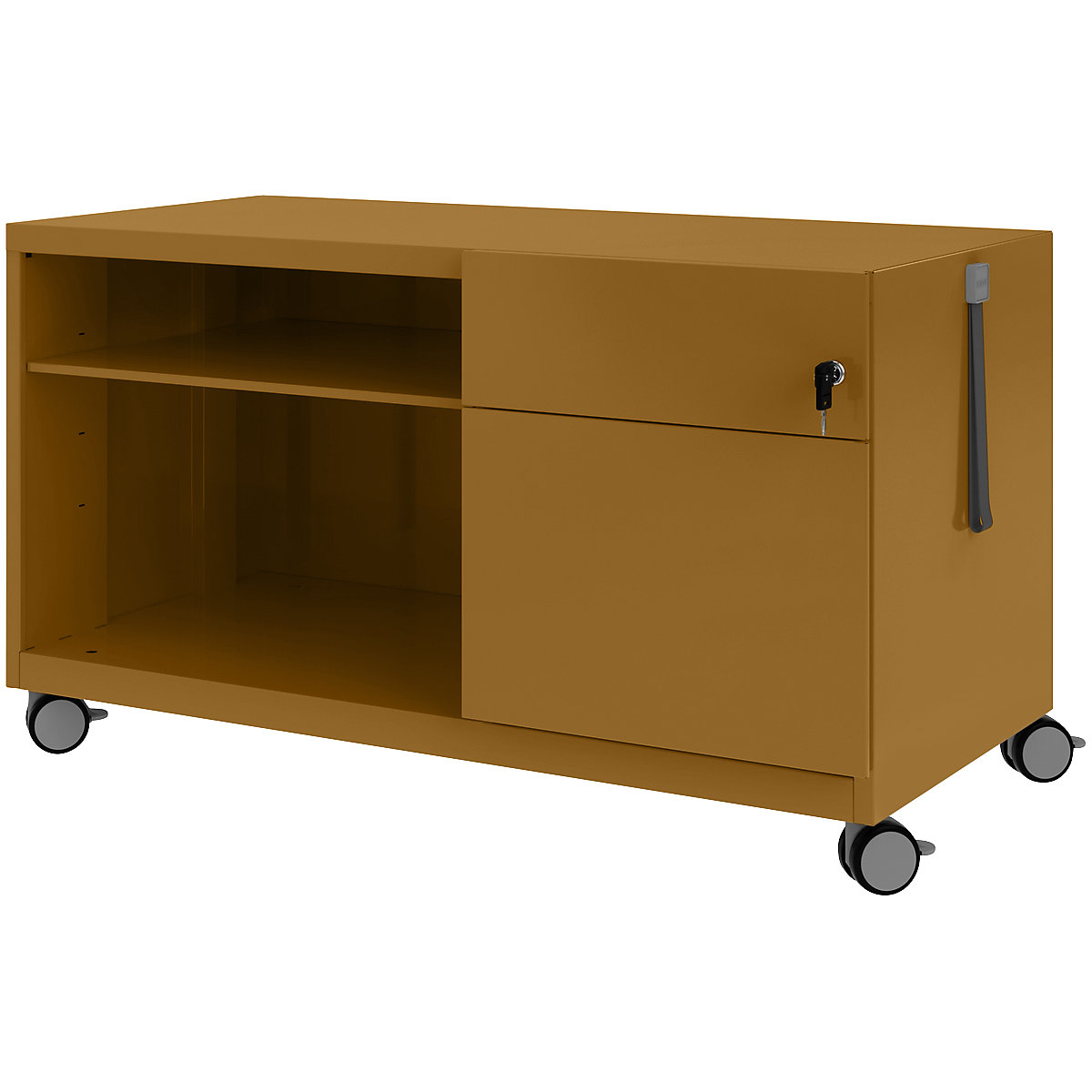 Note™ CADDY, î. x lăț. x ad. 563 x 1000 x 490 mm – BISLEY, dreapta 1 sertar universal și pentru registratură suspendată, dijon