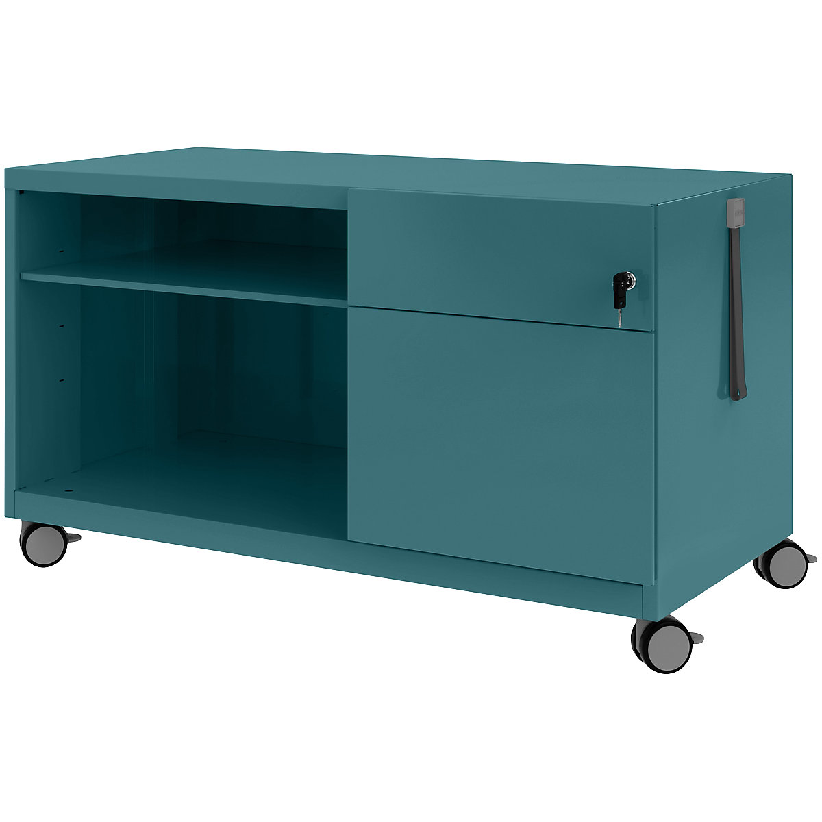 Note™ CADDY, î. x lăț. x ad. 563 x 1000 x 490 mm – BISLEY, dreapta 1 sertar universal și pentru registratură suspendată, doulton