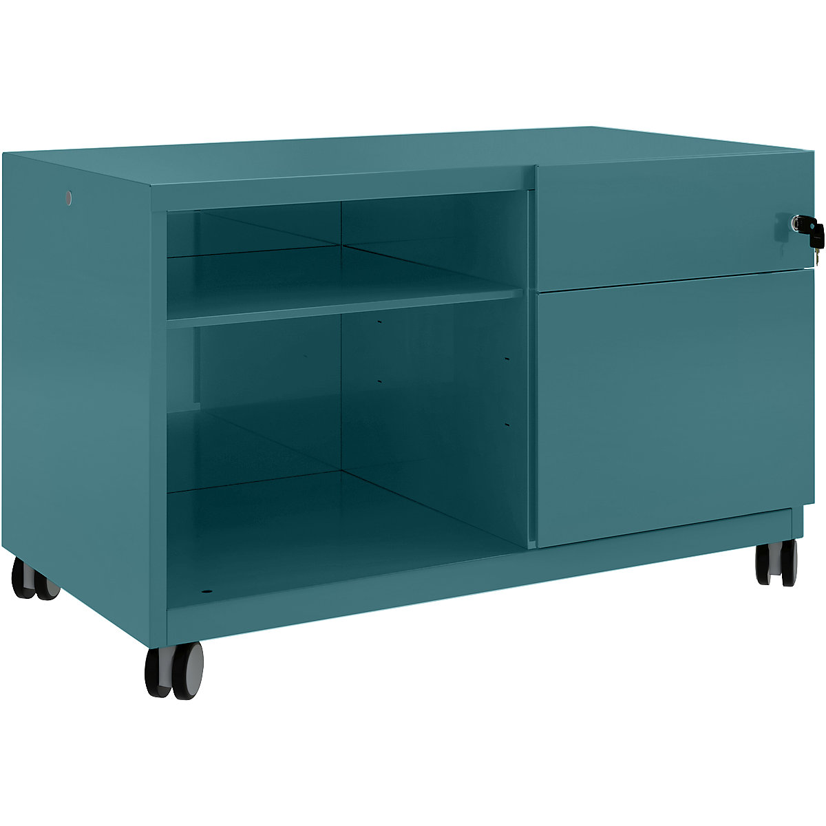 Note™ CADDY, î. x lăț. x ad. 563 x 900 x 490 mm – BISLEY, dreapta 1 sertar universal și pentru registratură suspendată, doulton