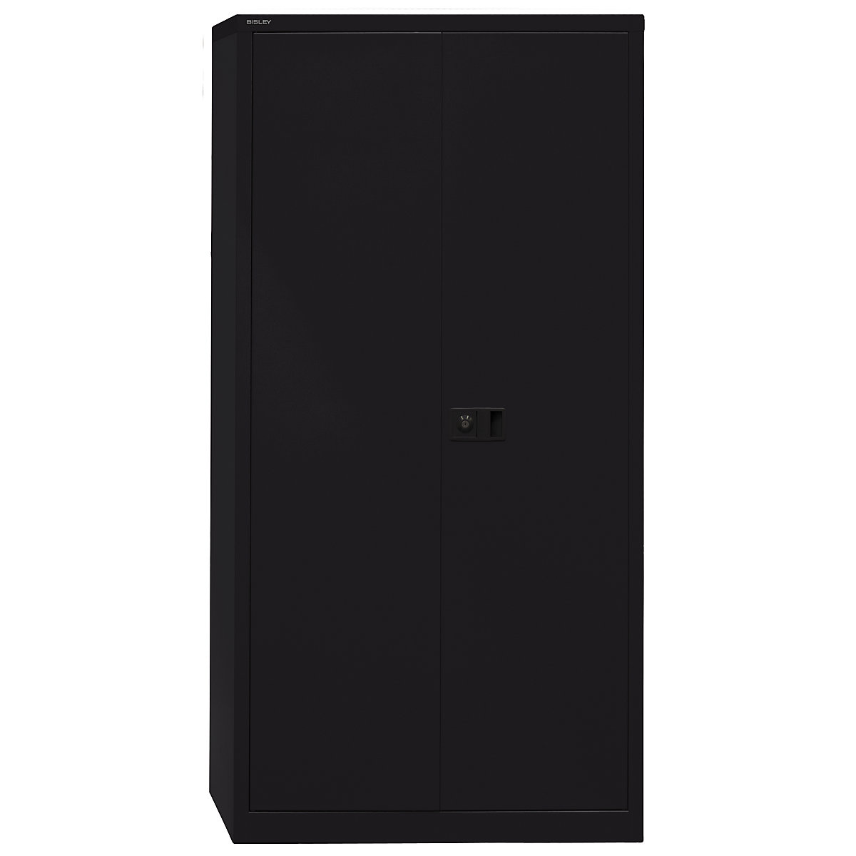 Dulap cu uși cu canaturi UNIVERSAL – BISLEY, î. x lăț. x ad. 1950 x 914 x 400 mm, 4 polițe, înălțime pentru 5 bibliorafturi, negru-5