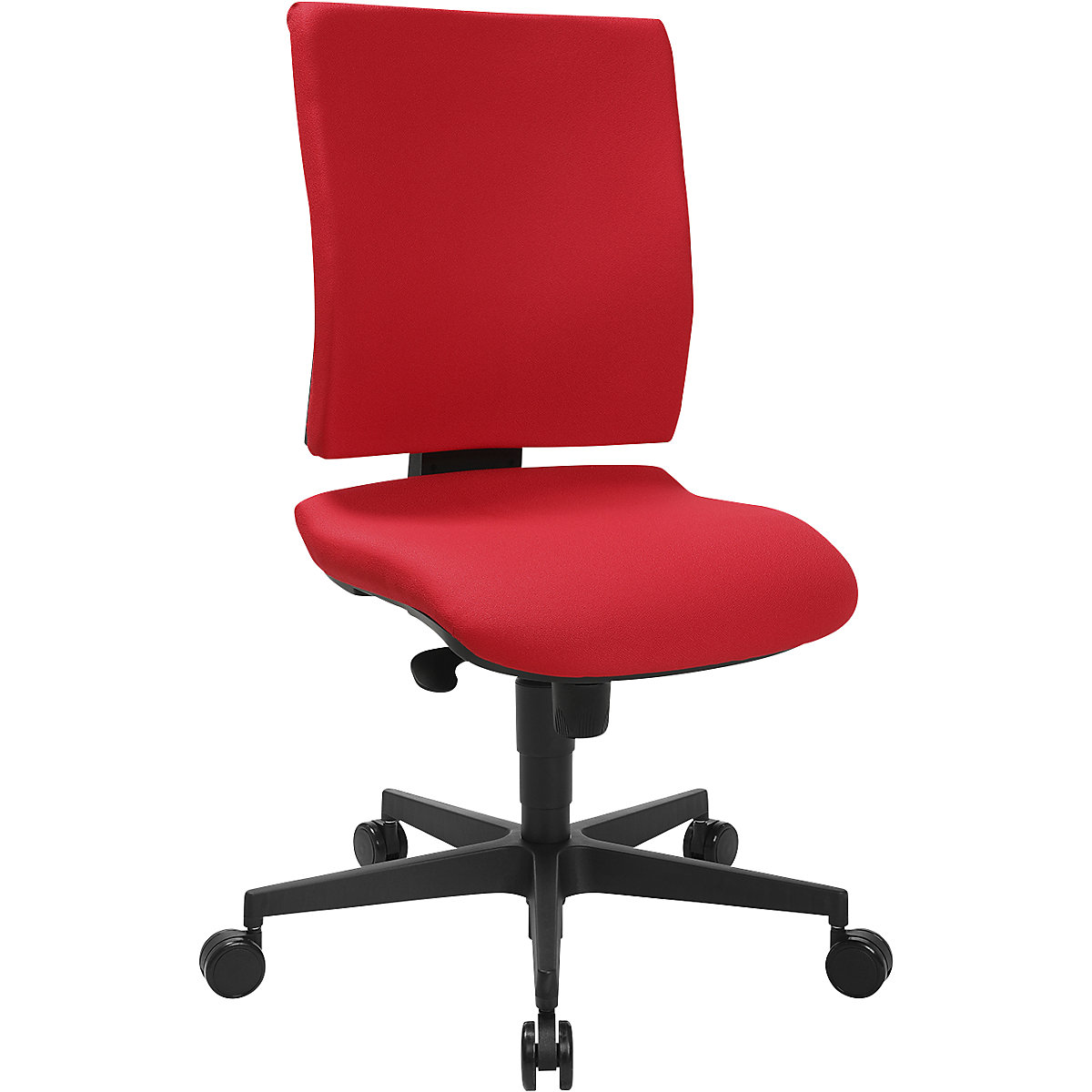 Scaun rotativ de birou SYNCRO CLEAN – Topstar, tapițerie textilă antibacteriană, roșu-12