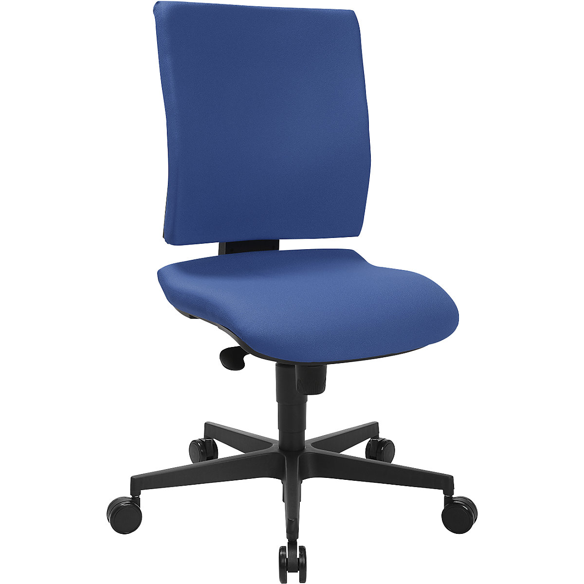 Scaun rotativ de birou SYNCRO CLEAN – Topstar, tapițerie textilă antibacteriană, albastru-11