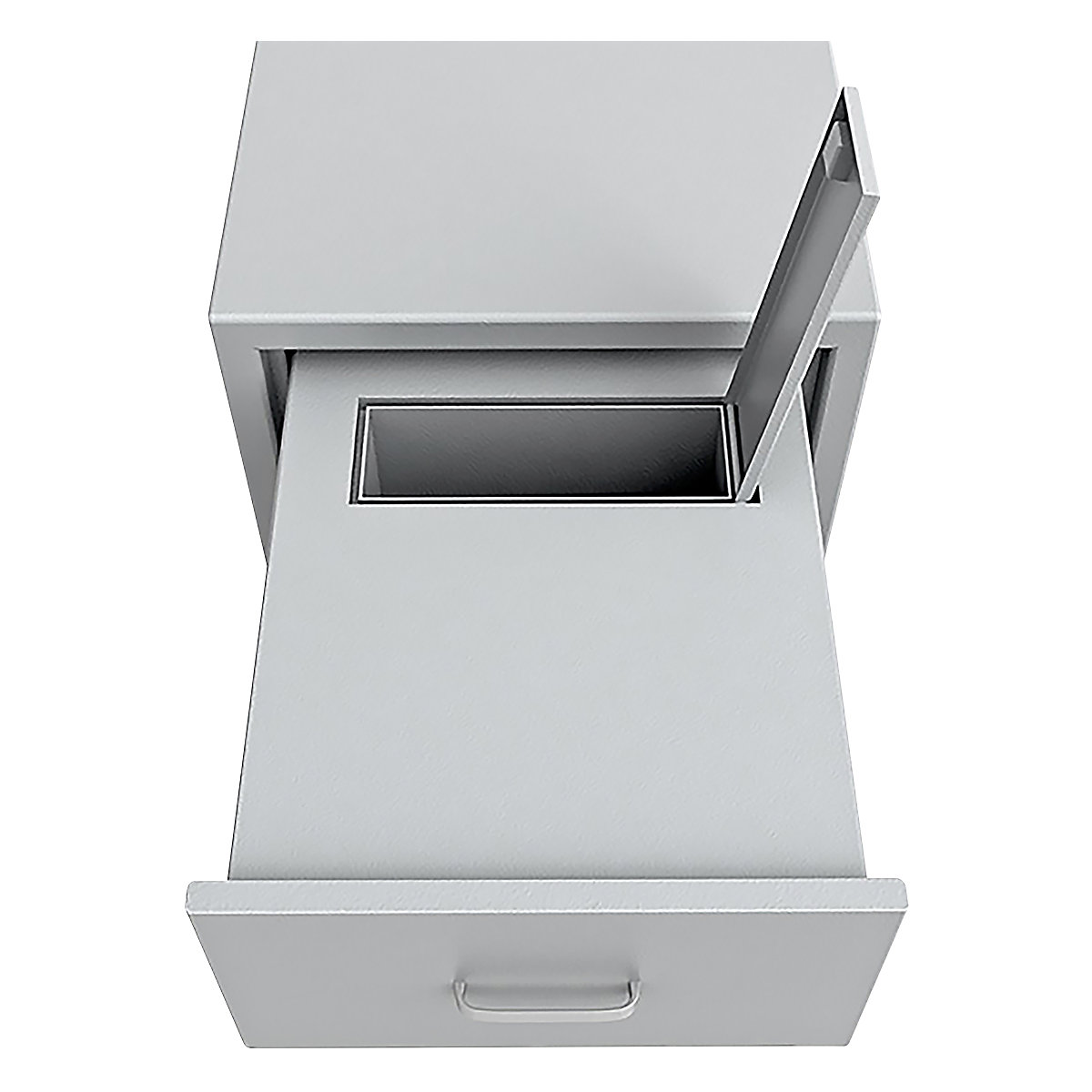 Seif cu sertar deschis pentru introducerea valorilor, ușă posterioară cu consolă (Imagine produs 5)