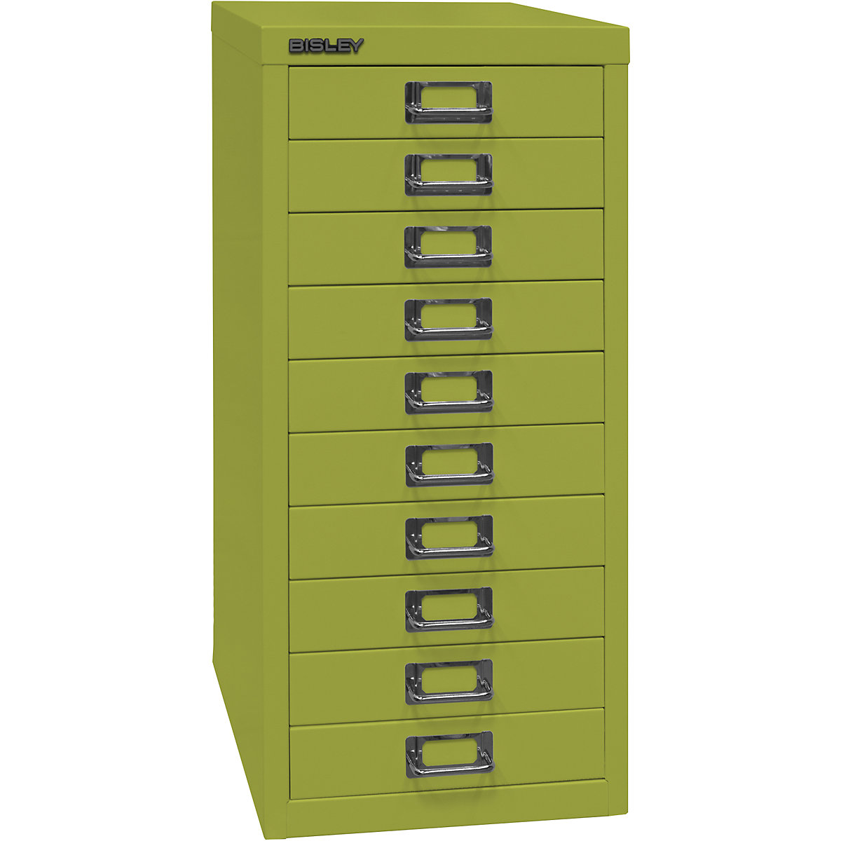 MultiDrawer™ série 29 – BISLEY, format A4, 10 tiroirs, vert-7