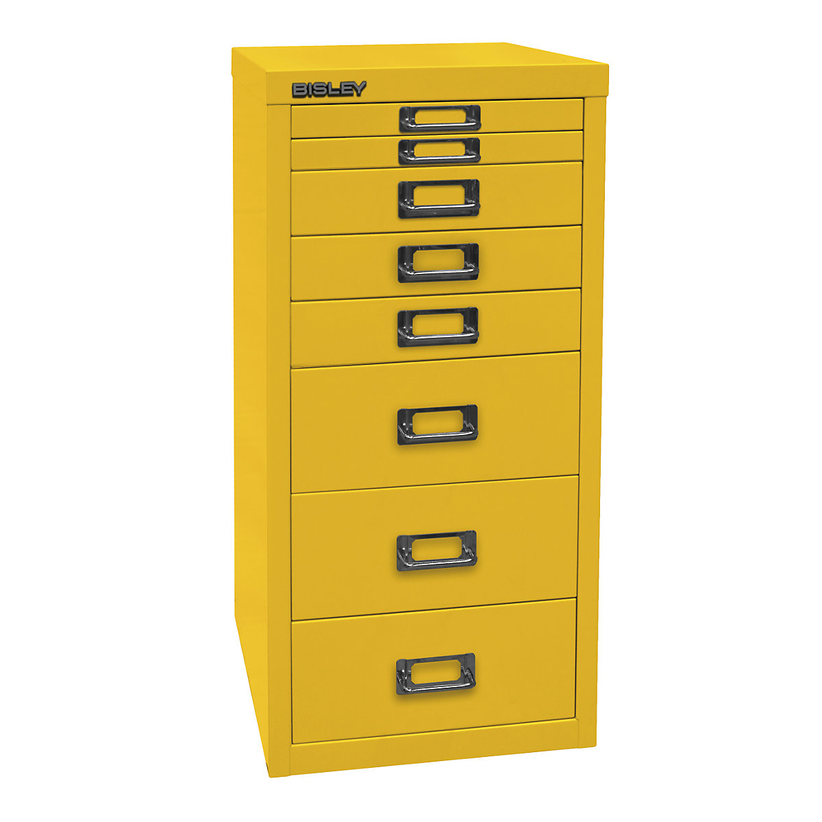MultiDrawer™ série 29 – BISLEY, format A4, 8 tiroirs, jaune-2