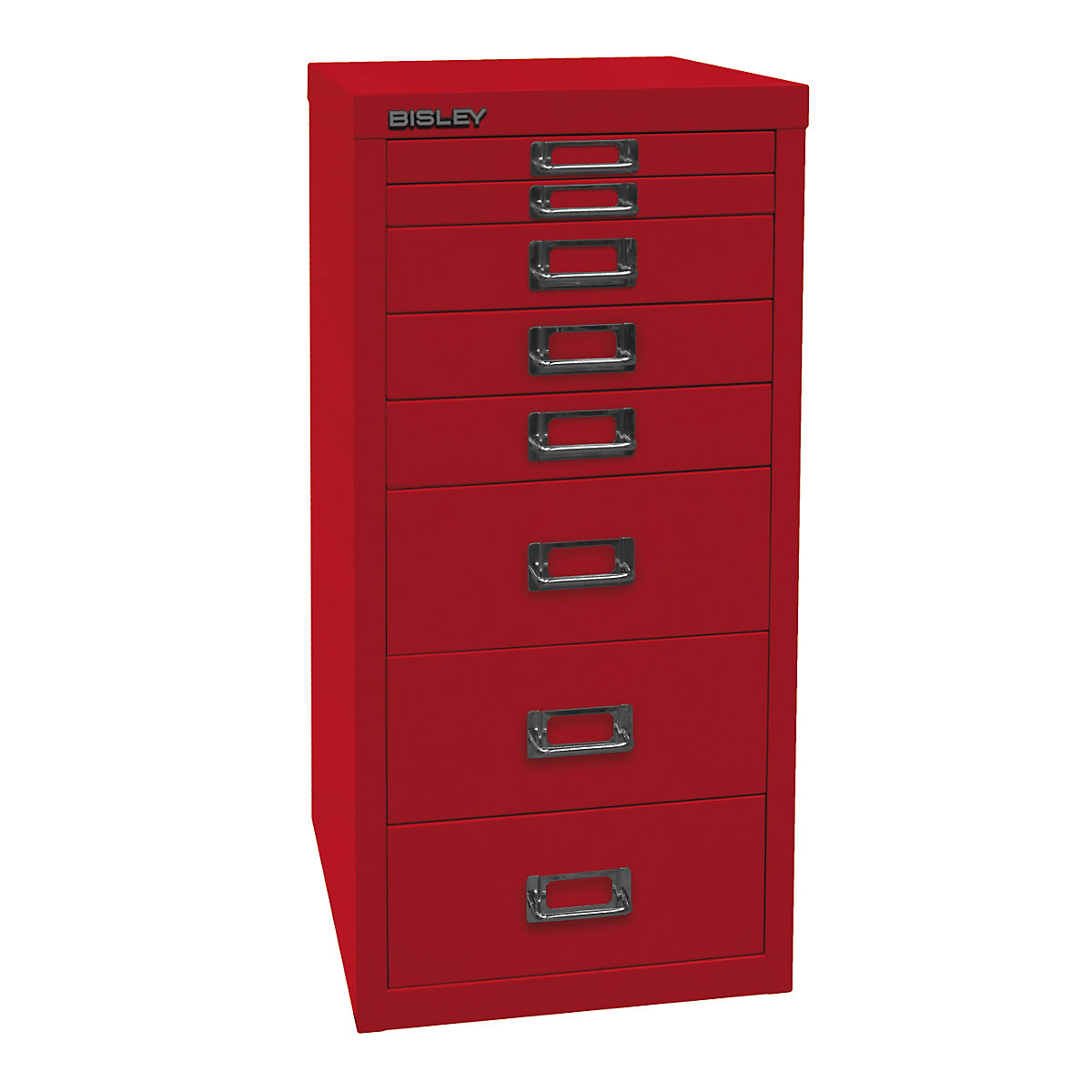 MultiDrawer™ série 29 – BISLEY, format A4, 8 tiroirs, rouge cardinal-11