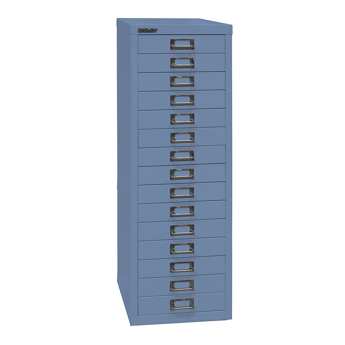 MultiDrawer™ série 39 – BISLEY, format A4, 15 tiroirs, bleu-4