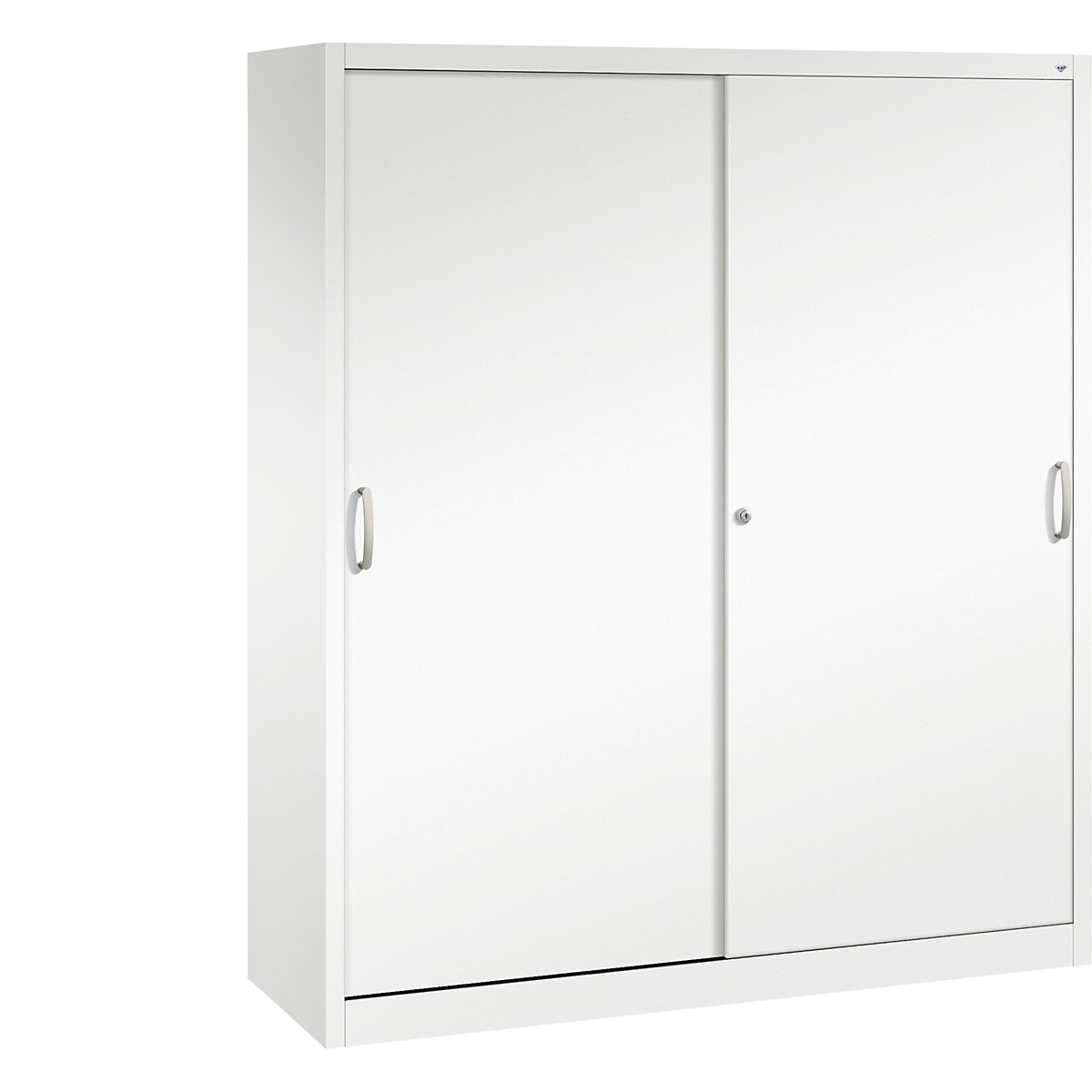 Armoire à portes coulissantes ACURADO – C+P, 6 tablettes, 2 casiers verrouillables, h x l x p 1950 x 1600 x 500 mm, blanc trafic-15