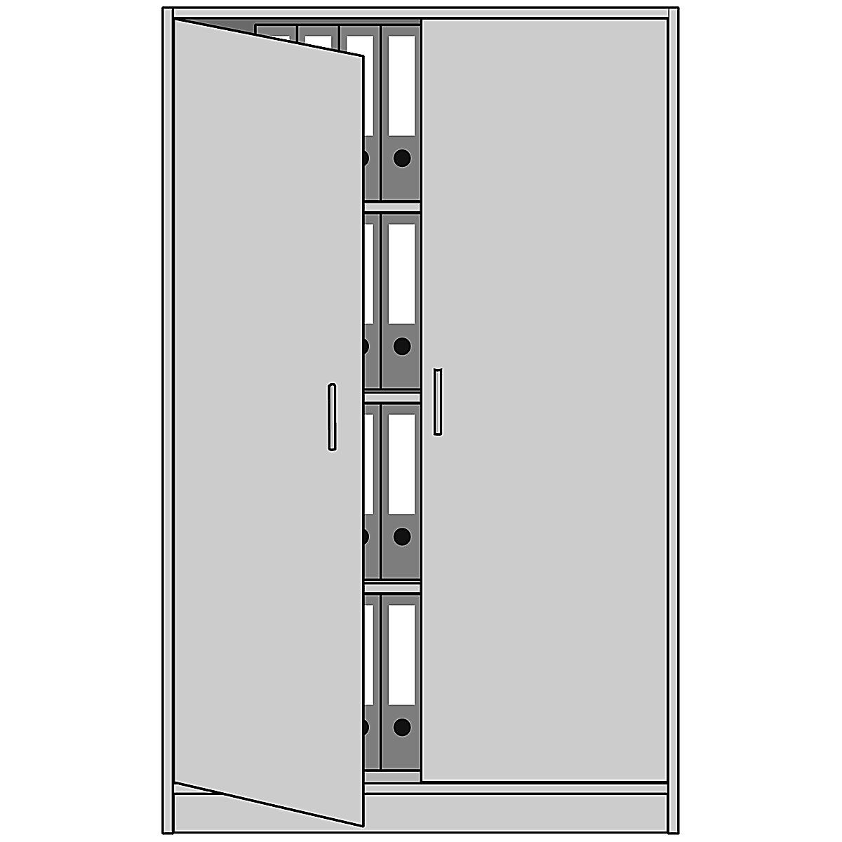 Armoire de bureau STATUS – eurokraft pro