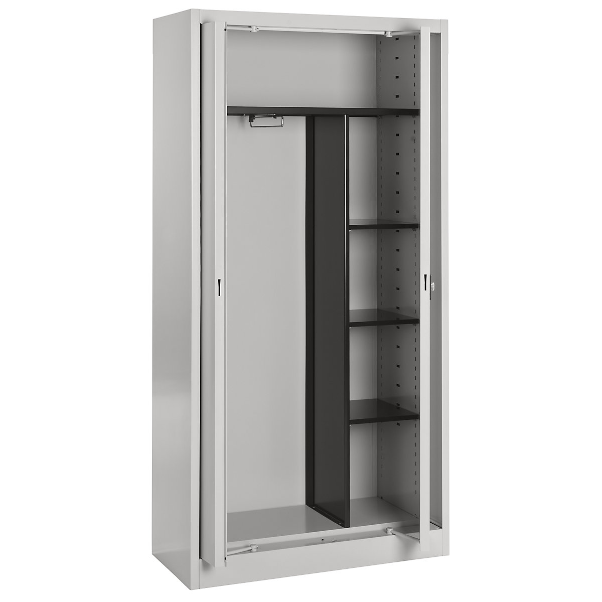 Mauser Armoire Metallique A Portes Escamotables Vestiaire 3 Tablettes Courtes Profondeur 420 Mm Frankel France